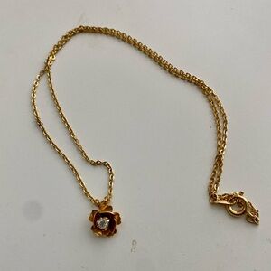 Delicate Gold Flower Necklace